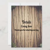 Rustic Country Path Save the Date Photo Card セーブザデート (裏面)