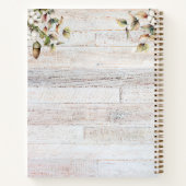 Rustic Country Personalized Family Recipe Book ノートブック (裏面)