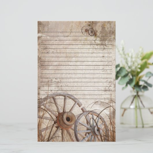 Rustic country stationery 便箋 (スタンド正面)