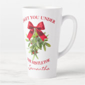 Rustic Country Western Mistletoe Large Mug カフェラテマグ (右)