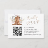 Rustic Country Western RSVP Cards (正面)