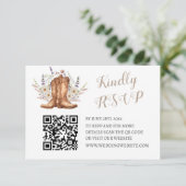 Rustic Country Western RSVP Cards (スタンド正面)