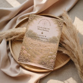 Rustic Countryside Garden Wedding 招待状