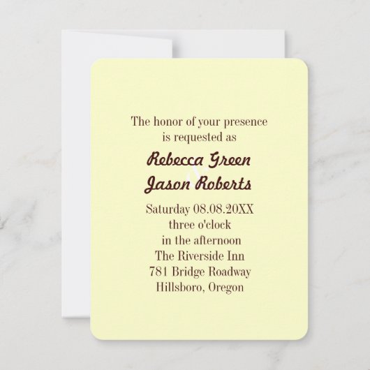 rustic cowboy boots western country wedding 招待状 (裏面)