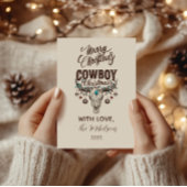 Rustic Cowboy Christmas シーズンカード