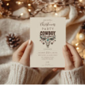 Rustic Cowboy Christmas 招待状