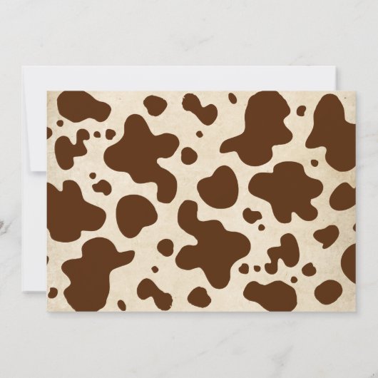 Rustic Cowboy First Rodeo 1st Birthday Photo 招待状 (裏面)