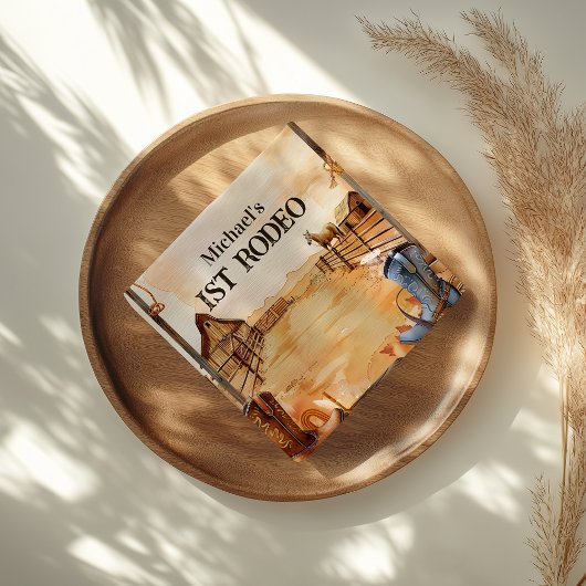 Rustic Cowboy Rodeo 1st Birthday Style スタンダードカクテルナプキン