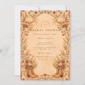 Rustic Cowgirl Bridal Shower 招待状 (正面)