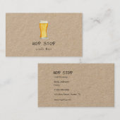 Rustic Craft beer brewery business card 名刺 (正面/裏面)