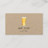 Rustic Craft beer brewery business card 名刺 (正面)