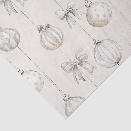 Rustic Cream Snowflakes Ornaments Christmas 薄葉紙 (詳細)
