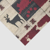 Rustic Cross-Stitch Patchwork | Folk Holiday Motif 薄葉紙 (詳細)