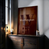 Rustic Custom Family Last Name Cowboy Decor ポスター