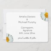 Rustic Daisy Summer Wedding Save the date セーブザデート (裏面)