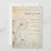 Rustic Dandelion Bridal Shower Invitation 招待状 (正面)