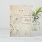 Rustic Dandelion Bridal Shower Invitation 招待状 (スタンド正面)
