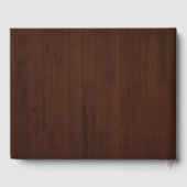 Rustic Dark Brown Wood Mountain Landscape ゲストブック (裏面)