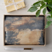 Rustic Deer Silhouette of Deer on Forest Trail 薄葉紙 (ギフト)