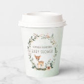 Rustic Deer-Themed Baby Shower 紙コップ (裏面)