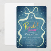 Rustic Denim Bridal Shower Invitation 招待状 (正面/裏面)