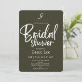 Rustic Denim Bridal Shower Invitation 招待状 (スタンド正面)