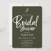 Rustic Denim Bridal Shower Invitation 招待状 (正面)