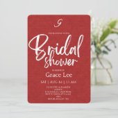 Rustic Denim Bridal Shower Invitation 招待状 (スタンド正面)