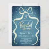 Rustic Denim Bridal Shower Invitation 招待状 (正面)