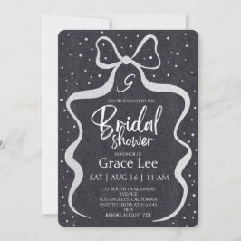 Rustic Denim Bridal Shower Invitation 招待状