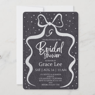 Rustic Denim Bridal Shower Invitation 招待状
