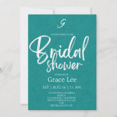 Rustic Denim Bridal Shower Invitation 招待状 (正面)
