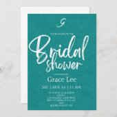 Rustic Denim Bridal Shower Invitation 招待状 (正面/裏面)