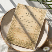 Rustic Desert Botanical Celebration 出欠カード