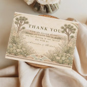 Rustic Desert Meadow Wedding サンキューカード