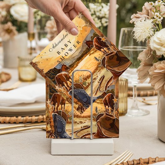 Rustic Desert Rodeo Baby Shower スタンダードカクテルナプキン