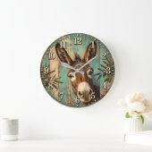 Rustic Donkey ラージ壁時計 (ホーム)