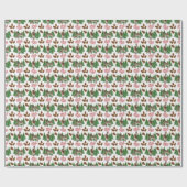 Rustic Donkey Christmas Wrapping Paper ラッピングペーパー (フラット)