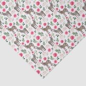 Rustic Donkey Floral Pink Tissue Paper 薄葉紙 (詳細)