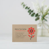 Rustic Doula Services ビジネスカード (スタンド正面)