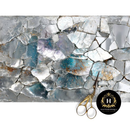 Rustic Dragon Scale Mirror Decoupage Paper 薄葉紙