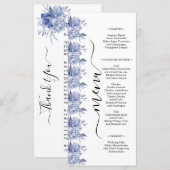 rustic dusty blue roses and other flowers メニュー (正面/裏面)