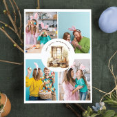 Rustic Easter Beige Personalized Photo シーズンカード