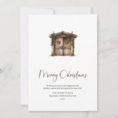 Rustic Editable Warmish Holiday Christmas Greeting シーズンカード (正面)