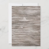 Rustic Elegance Christmas Tree Christmas Party  招待状 (裏面)