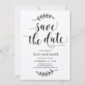 Rustic Elegance EDITABLE COLOR 結婚式の延期・日程変更のお知らせカード サンキューカード (正面)