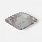 Rustic Elegant 3D Floral Wedding  ペーパープレート (傾斜あり)