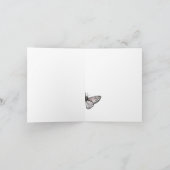 Rustic elegant goat lovers thank you card サンキューカード (内部)