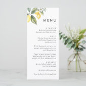 Rustic Elegant Minimal Lemon Garden Wedding  メニュー (スタンド正面)