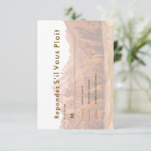 rustic elegant rsvp elegant weeding invite セーブザデート (スタンド正面)